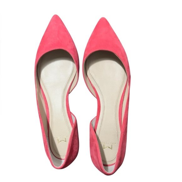 Romantic Marc fisher preppy balletcore pink suede flats collegiate girly dainty - Picture 7 of 8